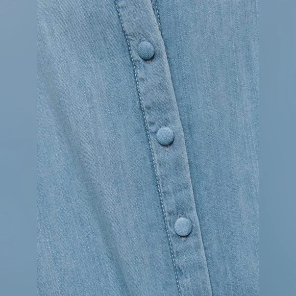 Reformation Sebastien Denim Midi Dress, Size 2, $248